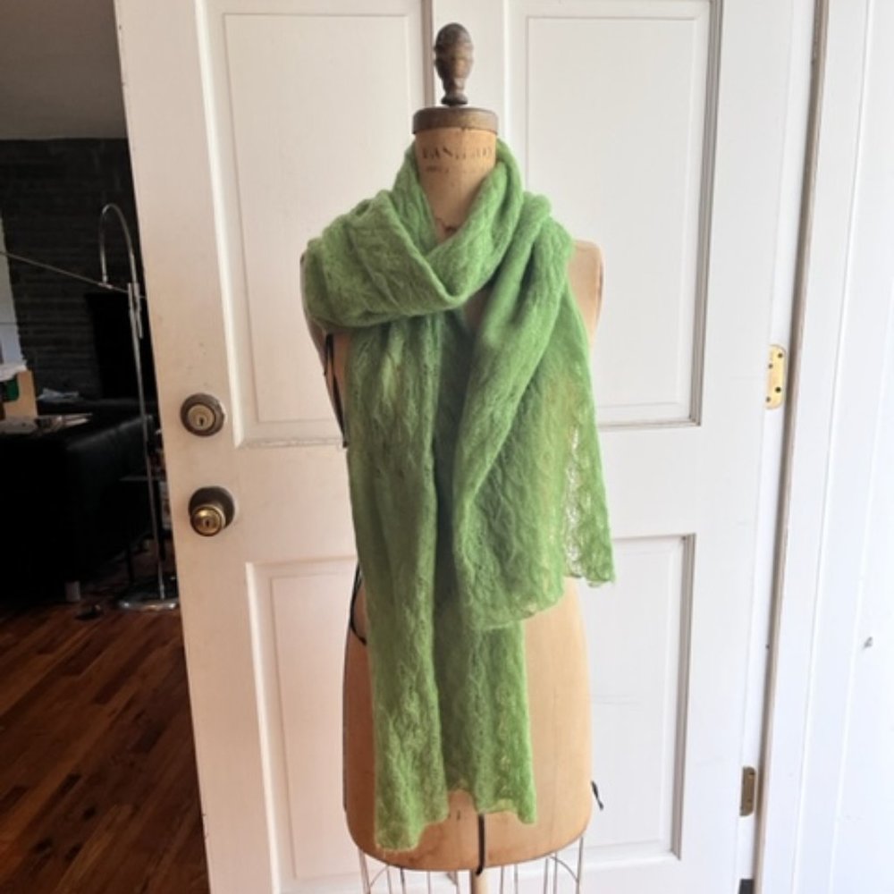 Eileen Fisher Lace Mohair Blend Scarf/Shawl